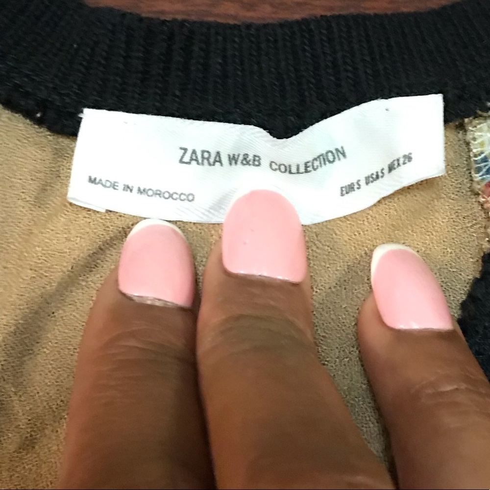Zara W&B Collection Racerback Asymmetrical Tank - Picture 2 of 3